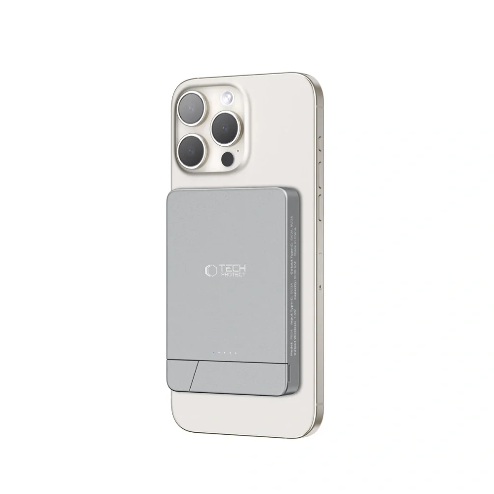 Tech-Protect PB14 LifeMag MagSafe Power Bank 5000mAh, šedé