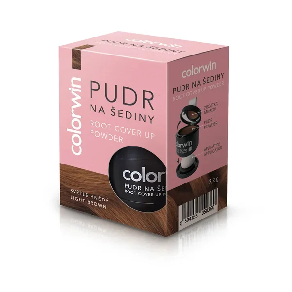Colorwin púder na šediny svetlo hnedý 1 ks