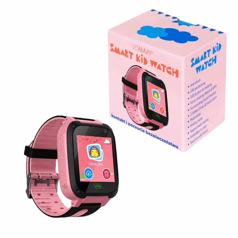 VITAMMY Smart Kid inteligentné detské hodinky, ružové