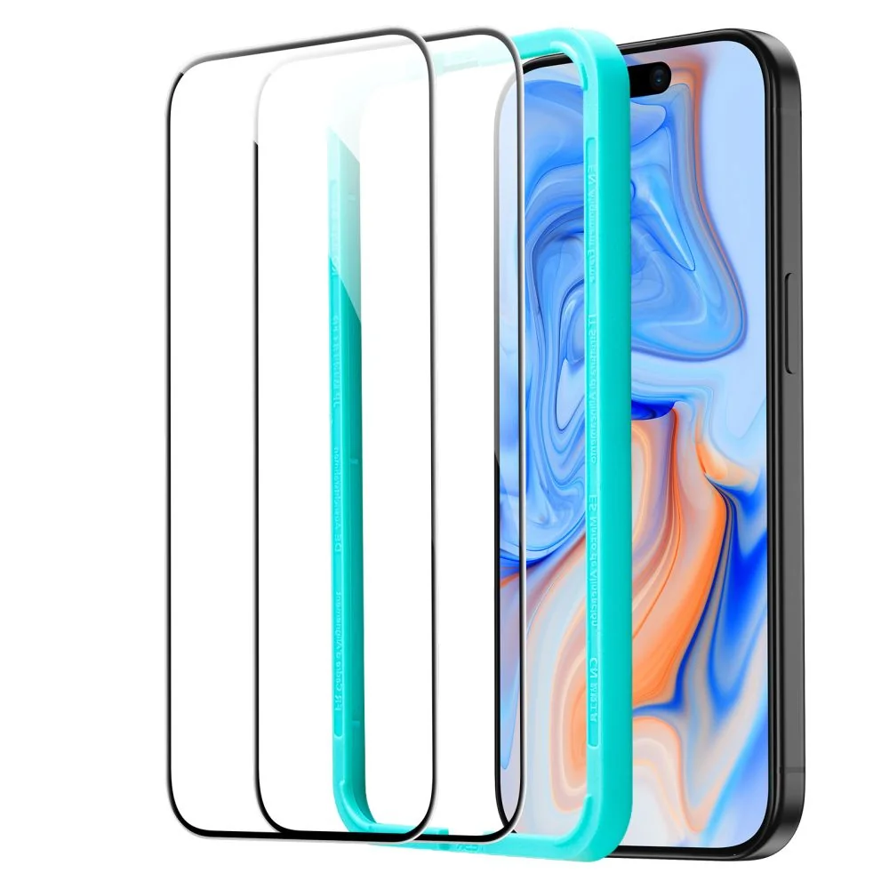 ESR Screen Protector 2x ochranné sklo na iPhone 15, čierne