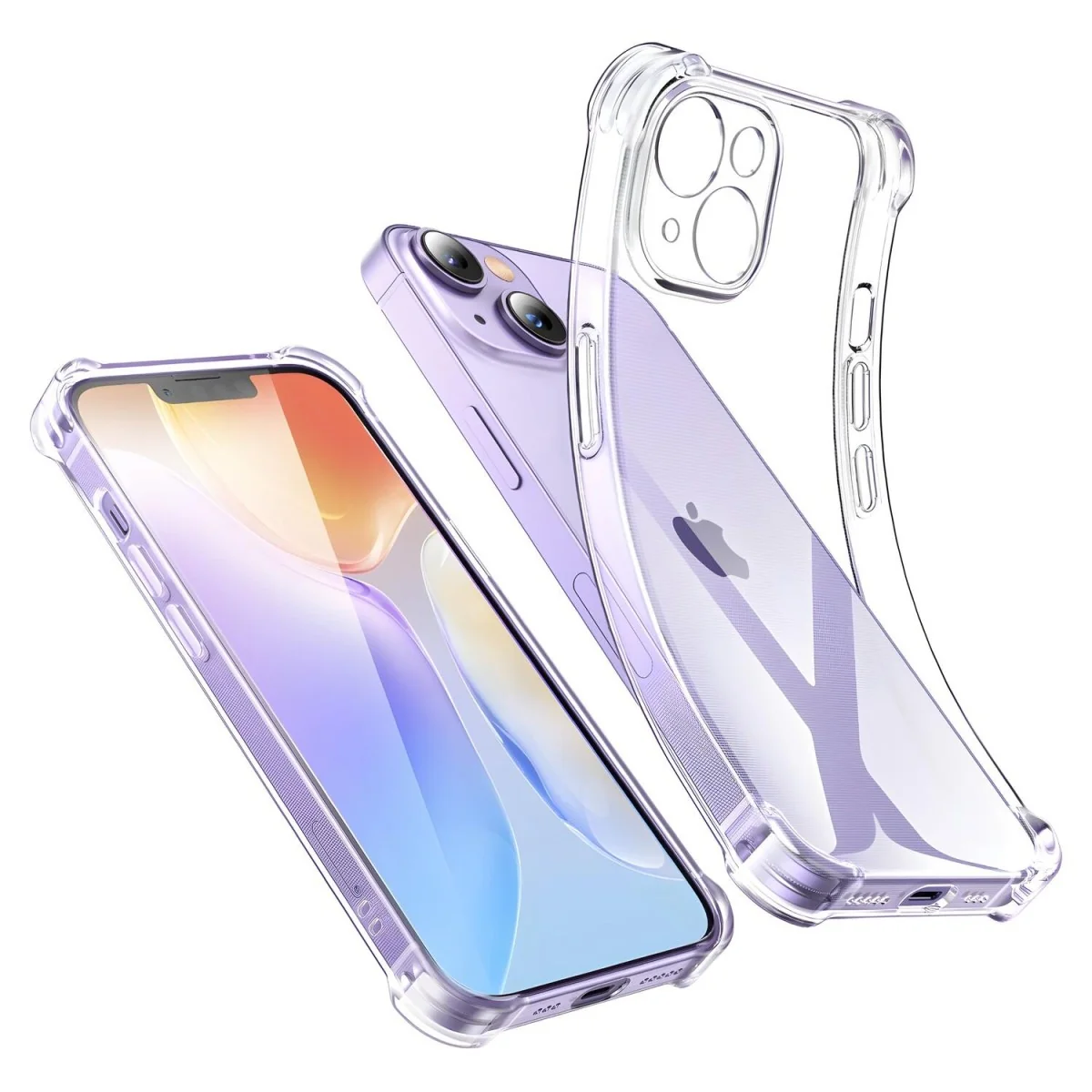 Ochranné gélové puzdro pre Apple iPhone 14 Transparentná, 1 x 1 ks