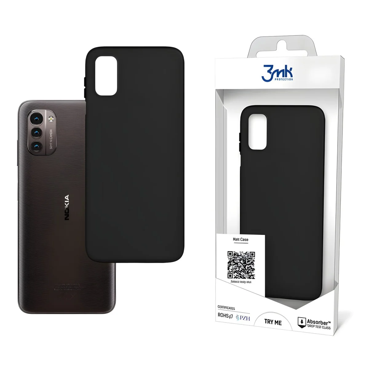 Matt Case puzdro pre Nokia G11/G21 - Čierna Štýlové a odolné puzdro