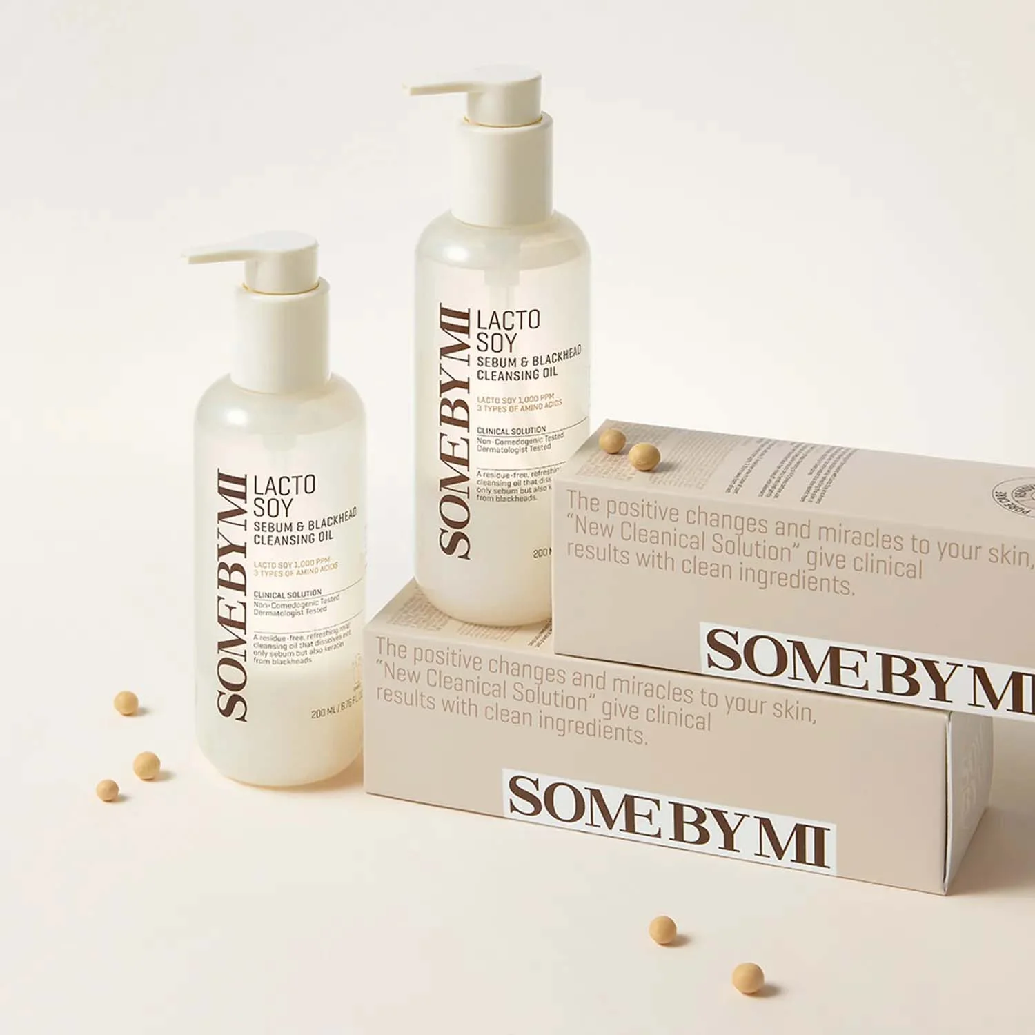 Some By Mi Lactosoy Sebum & Blackhead Cleansing Oil jemný čistiaci olej pre citlivú pleť 200 ml