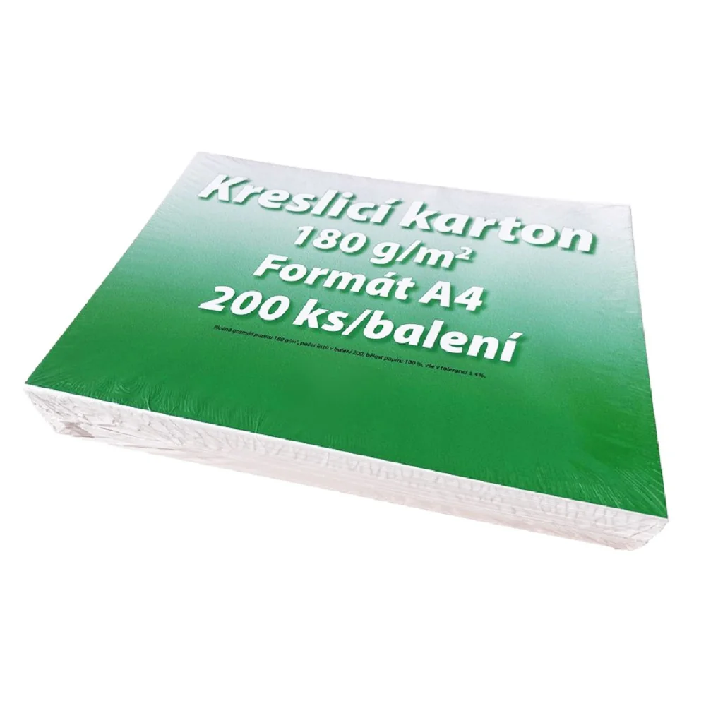 Kresliaci kartón A4, 180 g/m2 200 listov