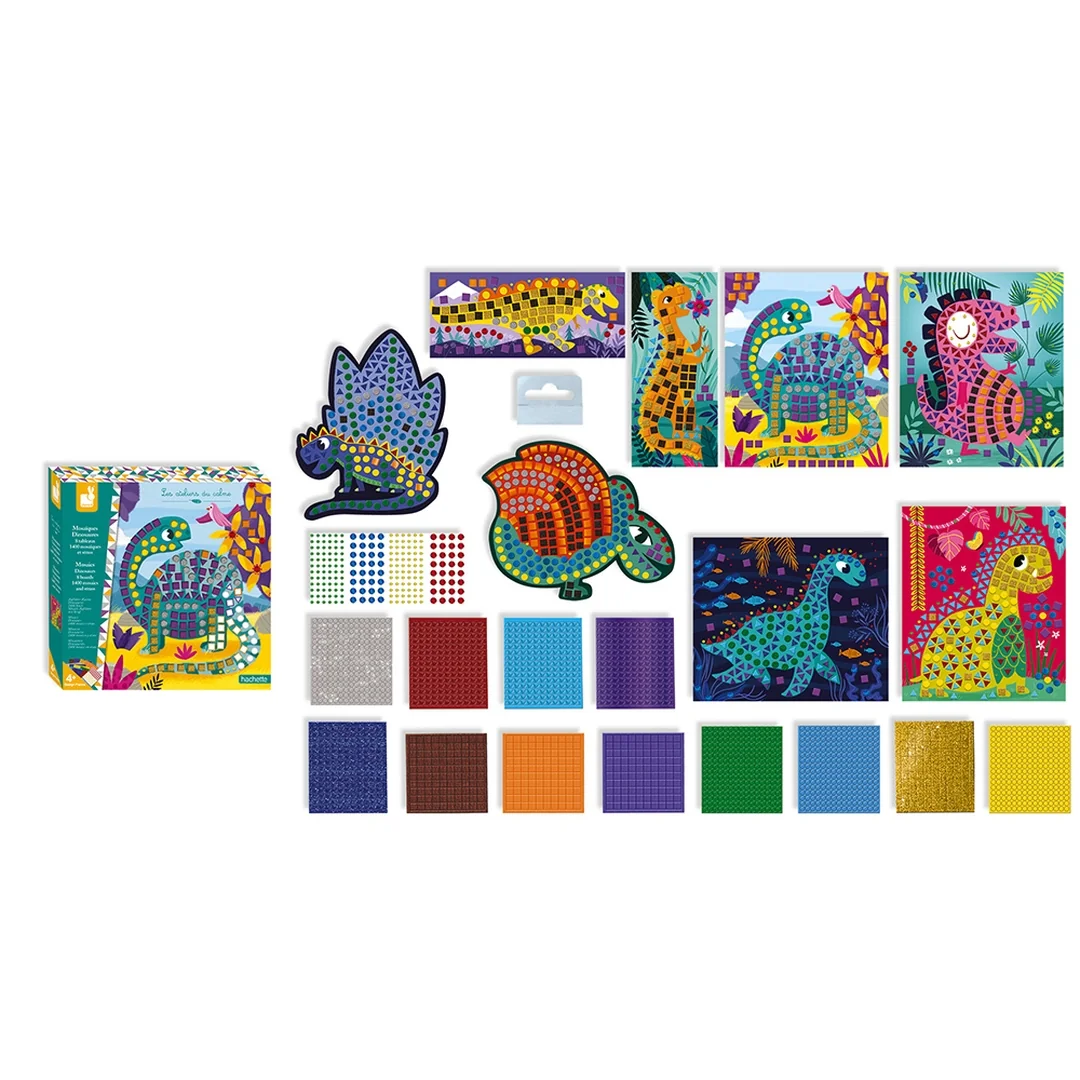 Janod Atelier Maxi Kreatívna sada Mozaika Dinosaury 4+ 