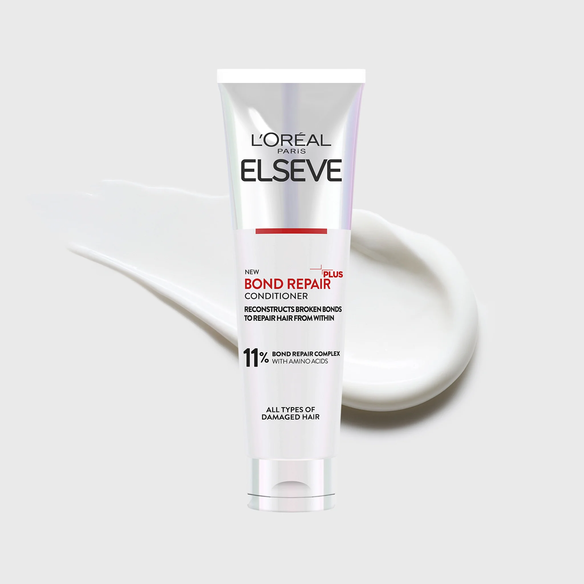 L'Oréal Paris Elseve Bond Repair regeneračný balzam s  kyselinou citrónovou, 200 ml pre všetky typy poškodených vlasov, 150 ml 1×150 ml, balzam na vlasy