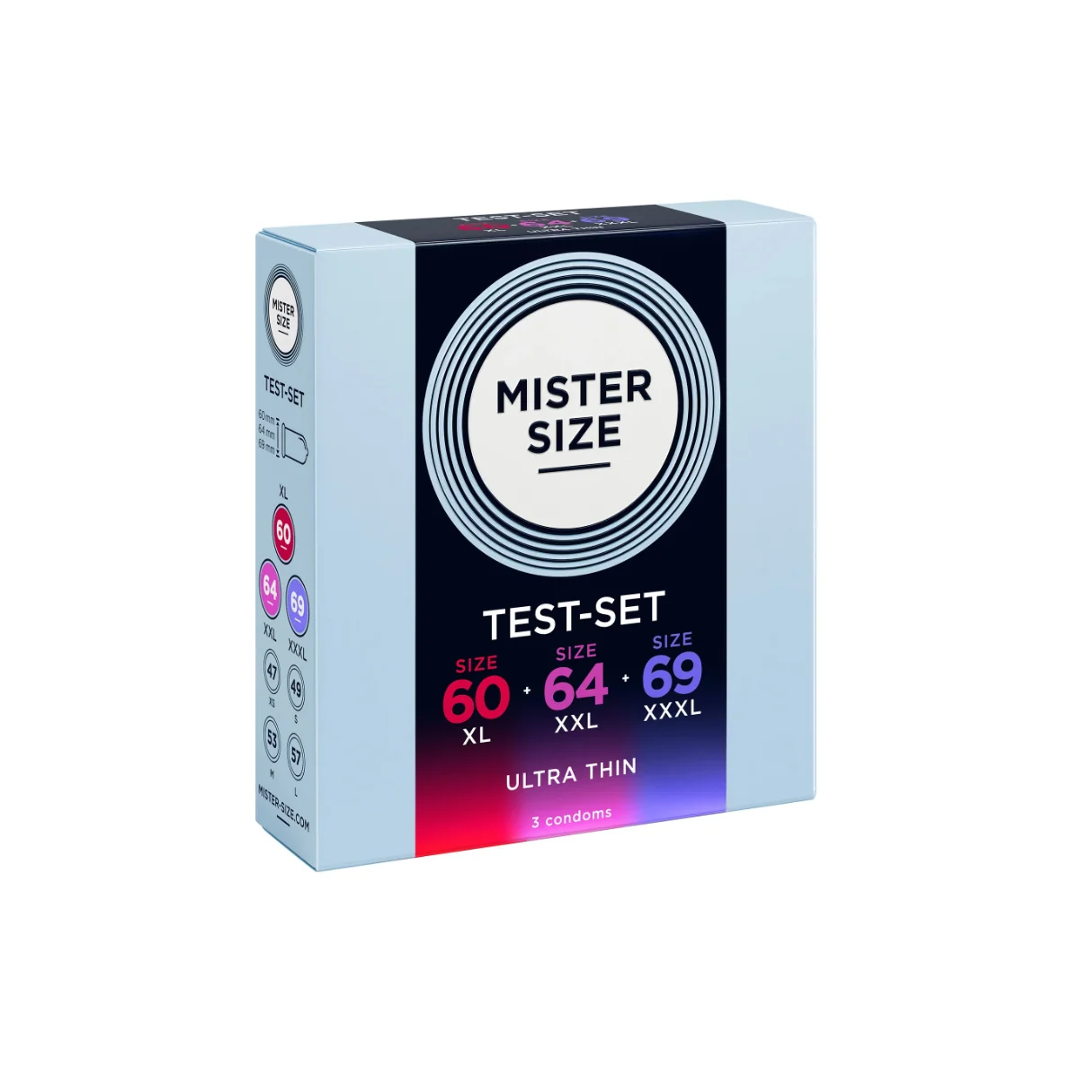 Mister Size 60-64-69 mm 3-pack