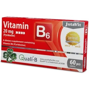 JutaVit Vitamín B6 20 mg 1×60 tbl, doplnok výživy