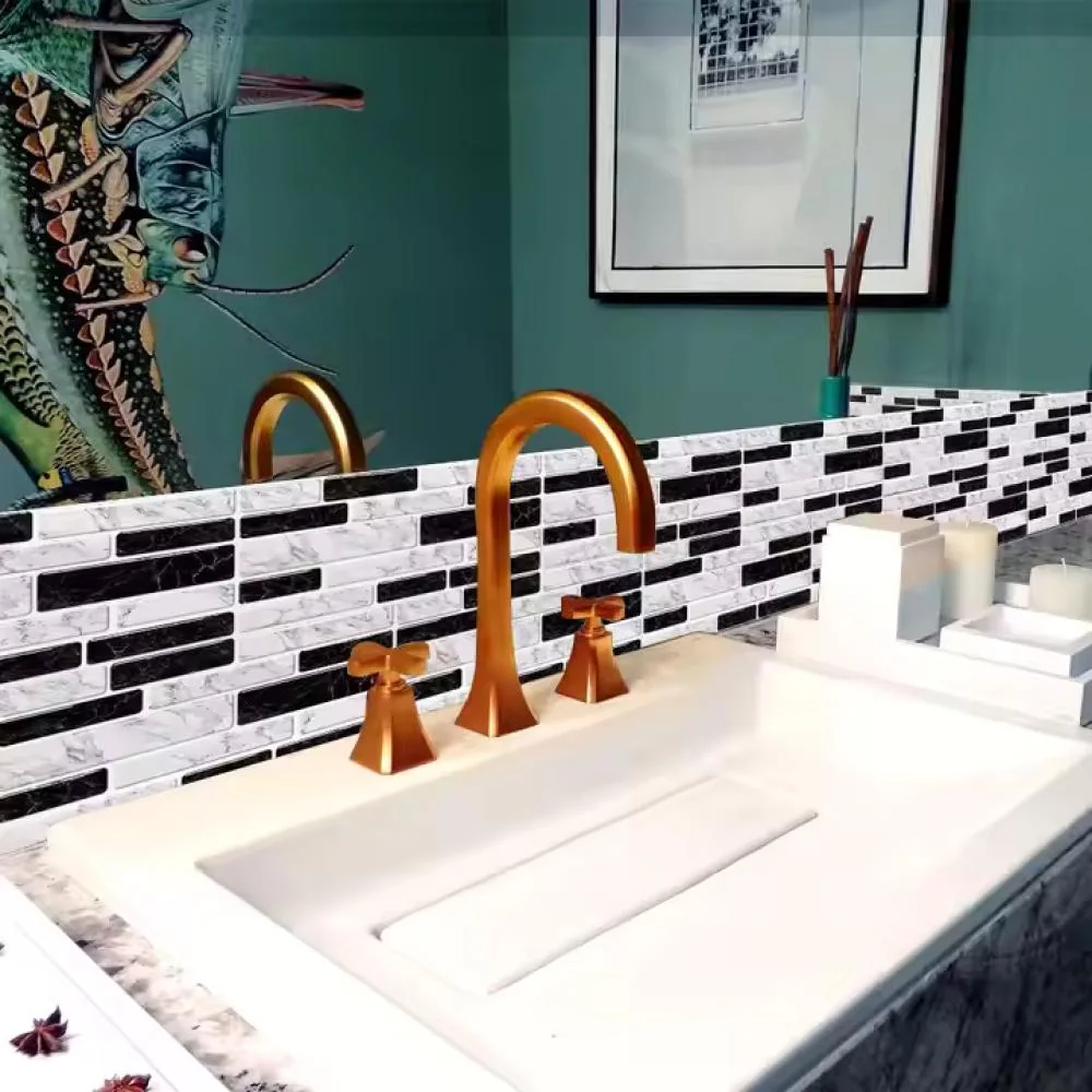 3D Dlaždicová Samolepiaca Tapeta 24ks