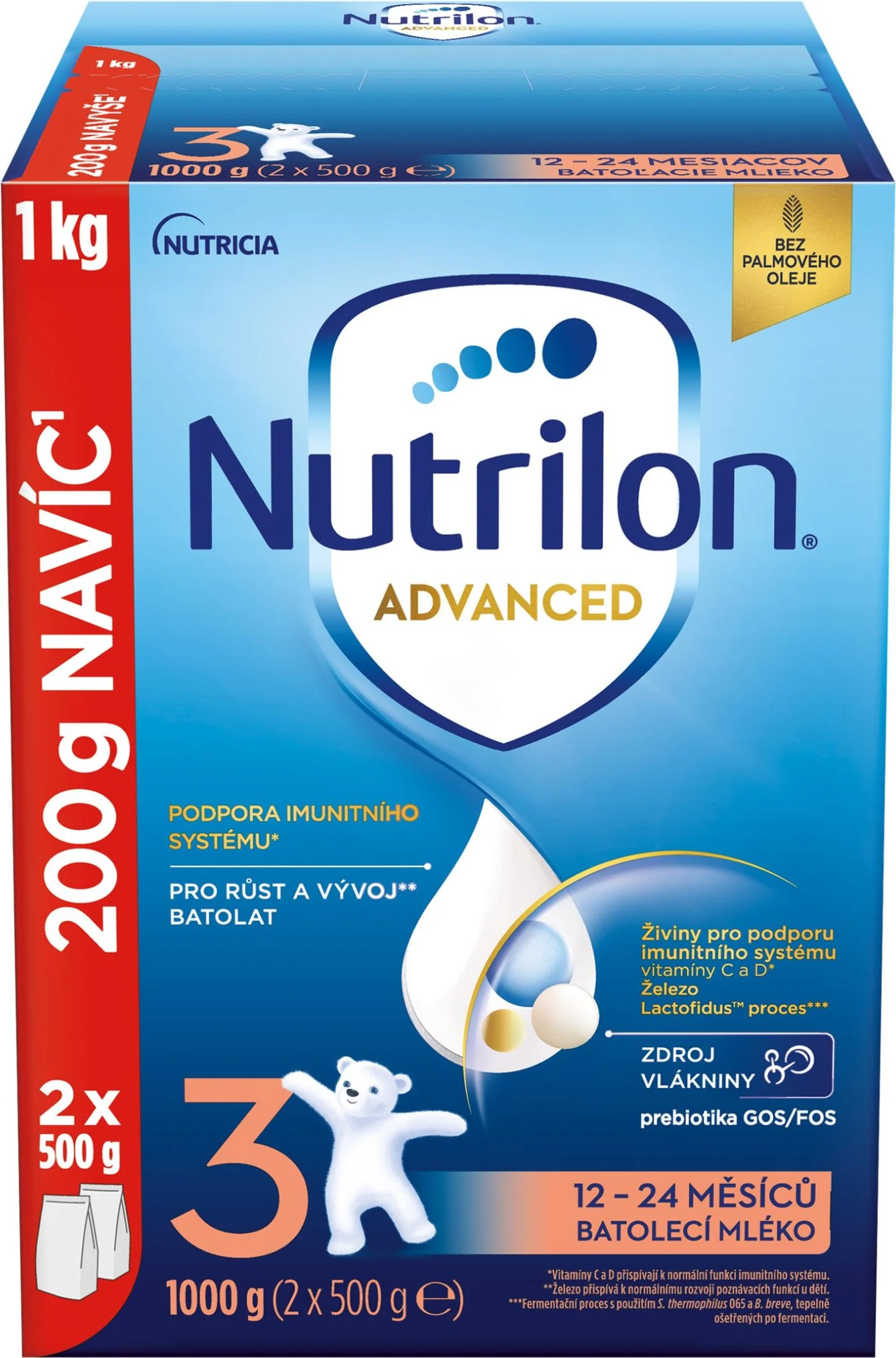 Nutrilon Advanced 3 DUO BALENIE 1×1000 g, dojčenská výživa od uk. 12m