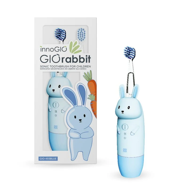 innoGIO RABBIT set Blue (lampička + sonická zubná kefka)