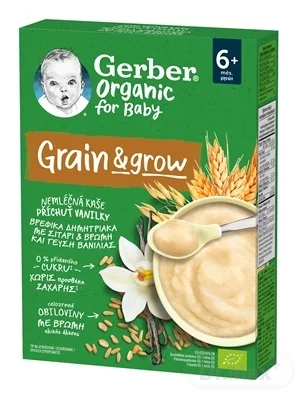 Gerber Organic Nemliečna KAŠA 1x200 g, pšenično-ovsená (od ukonč. 6.mesiaca)