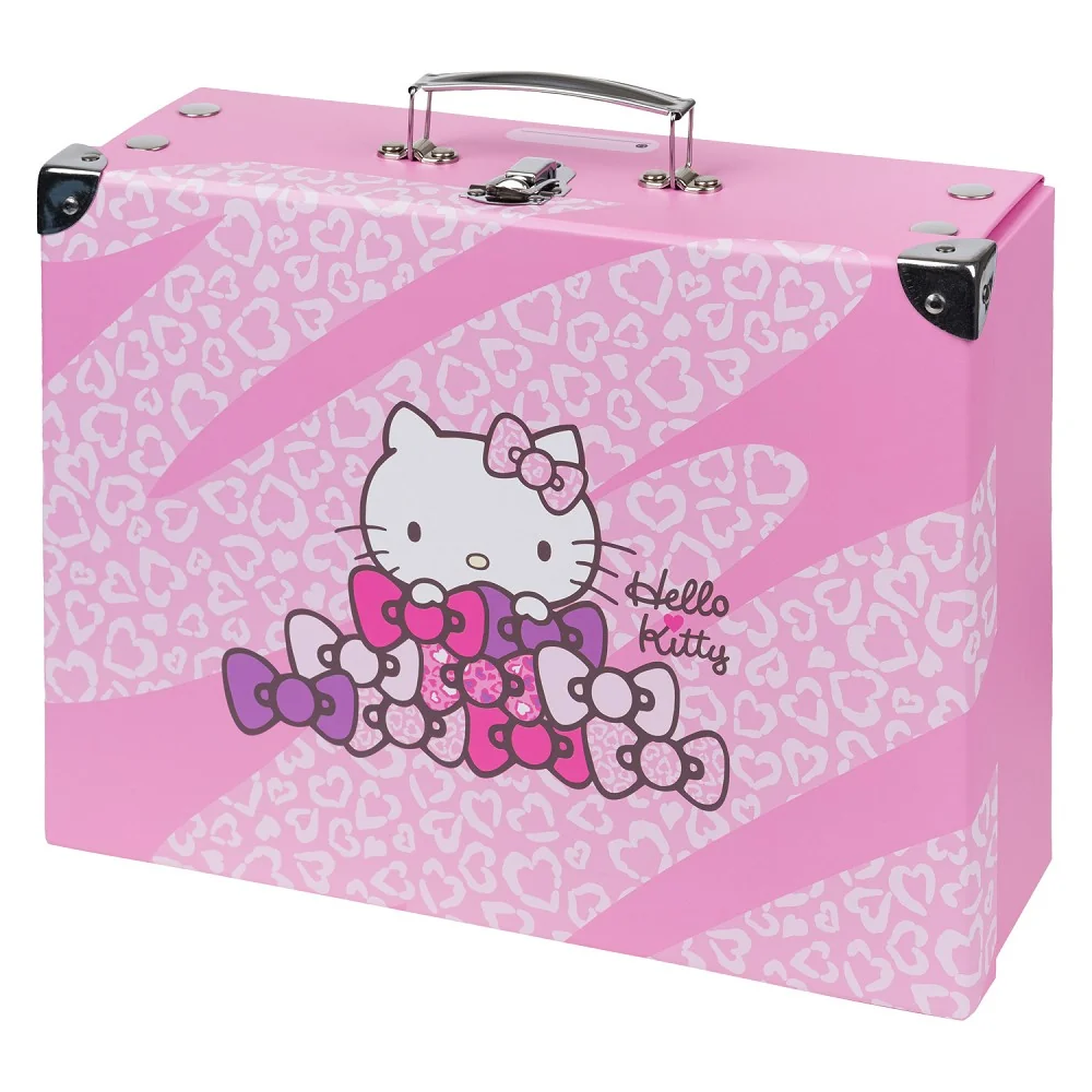 Skladací školský kufrík Hello Kitty Sweet Leopard 33x23x10 cm