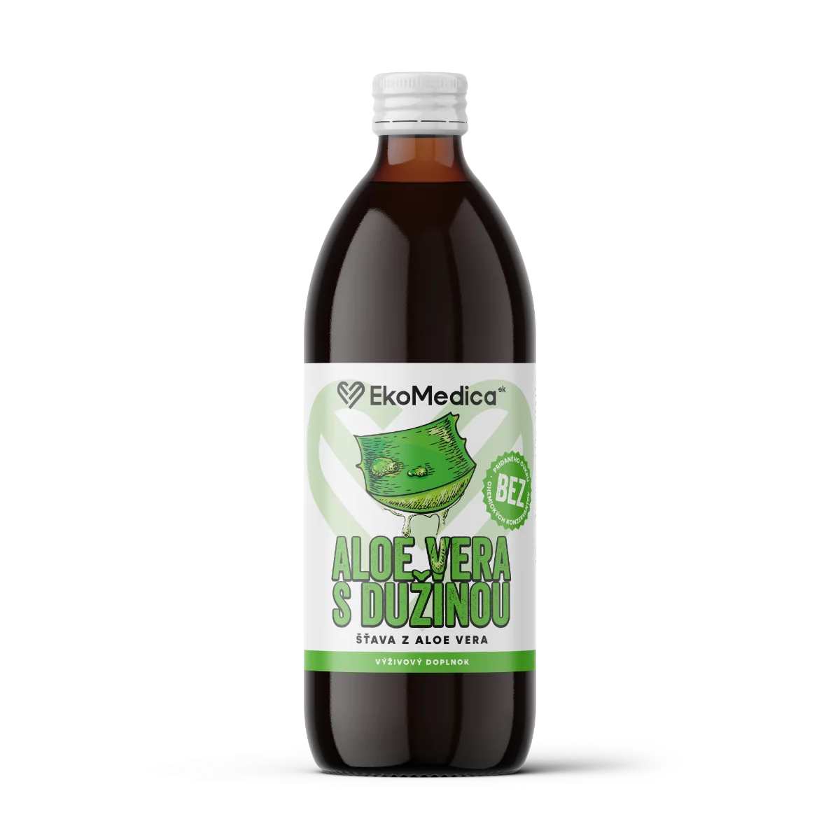 EkoMedica SK Aloe s dužinou 99,8% šťava 1×500 ml, Aleo šťava
