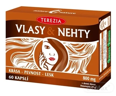 TEREZIA VLASY & NECHTY 1×60 cps, výživový doplnok