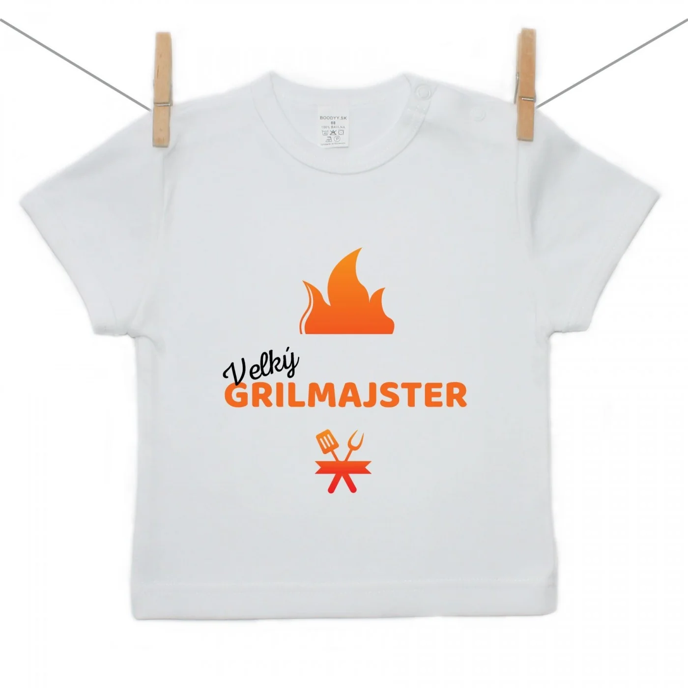 Boodyy Tričko s krátkym rukávom Veľký grilmajster Veľkosť: 68