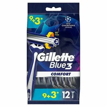 Gillette Blue3 Comfort 1×12 ks, jednorazové holiace strojčeky