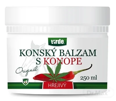 VIRDE KONSKÝ BALZAM S KONOPOU hrejivý 1×250 ml, hrejivý konský balzám