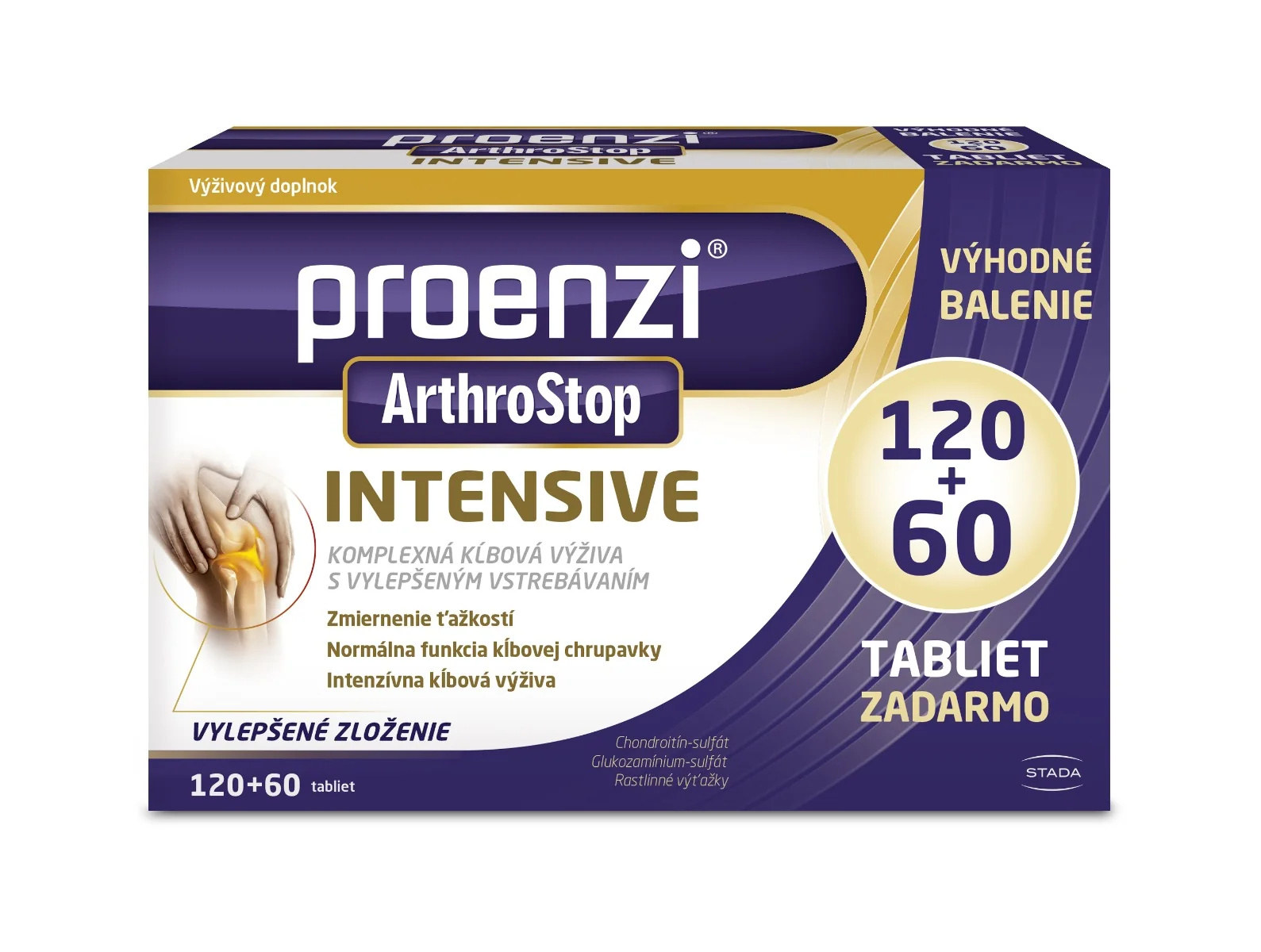 Proenzi Intensive 120 + 60tbl. navyše VB24 1x1 set, balíček kĺbovej výživy