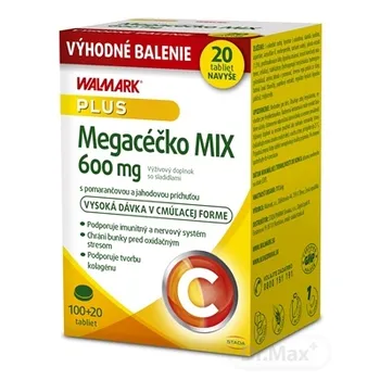 WALMARK Megacéčko MIX 600 mg  Vianoce 1×120 tbl,100+20 navyše