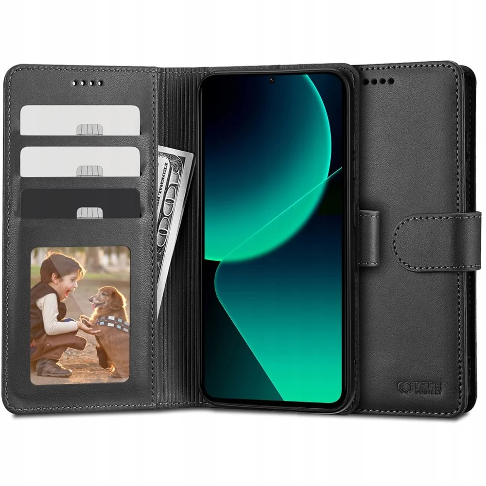 Tech-Protect Wallet knižkové puzdro na Xiaomi 13T / 13T Pro čierne