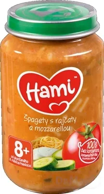 Hami príkrm Špagety s paradajkami a mozzarellou