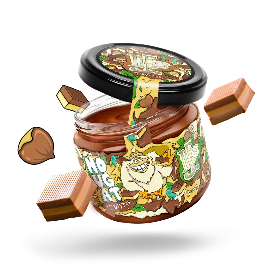 LIFELIKE Twister Nougat 1×300 g, lieskovoorieškový krém