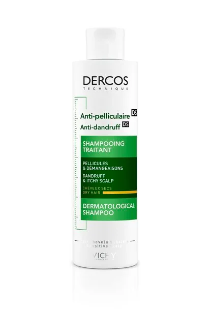 VICHY Dercos Šampón proti lupinám na suché vlasy 200 ml 1×200 ml, šampón proti lupinám