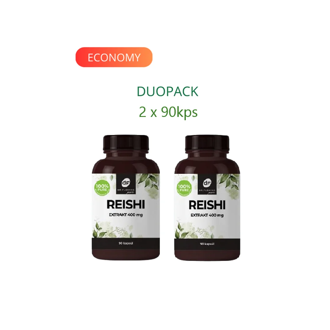 DR. FLEMING Reishi extrakt 400mg 30% polysacharidov 180ks DUOPACK