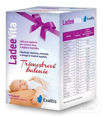 LadeeVita Trimestrové balenie 3×30 tbl, výživový doplnok
