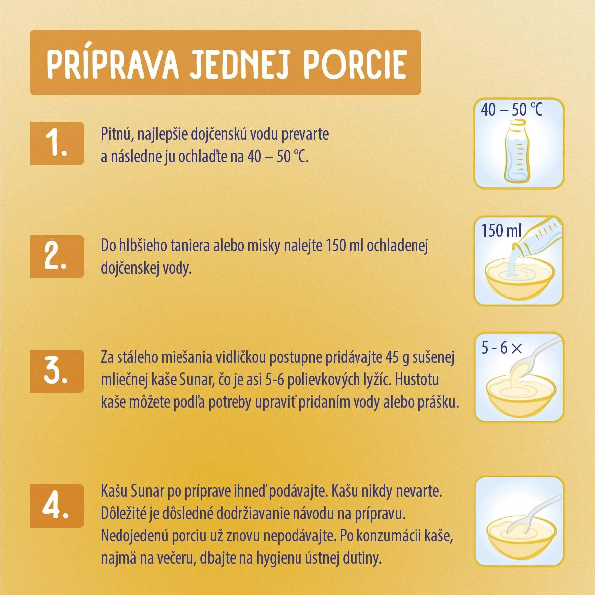 Sunar mliečna kaša krupicová príchuť škorica, jablko na dobrú noc 1×210 g, instantná, obilno-mliečna kaša, od ukončeného 6. mesiaca