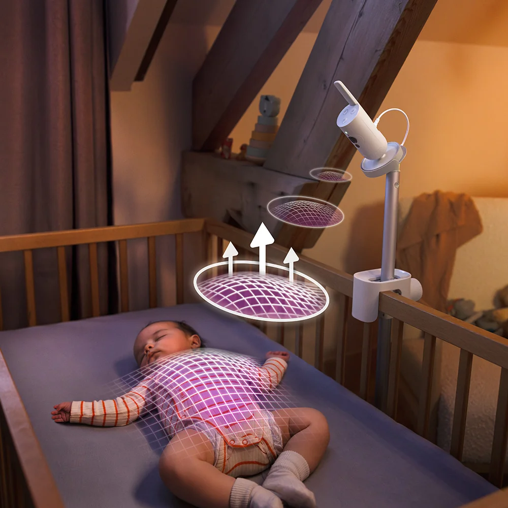 Philips AVENT Pestúnka detská chytrá Premium s prekladom plaču, sledovaním spánku a dýchania SCD971 1 ks