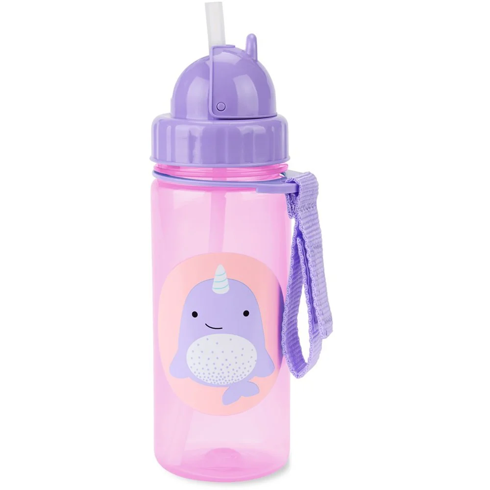 Zoo Hrnček so slamkou PP bez PVC a BPA Narval 12m+