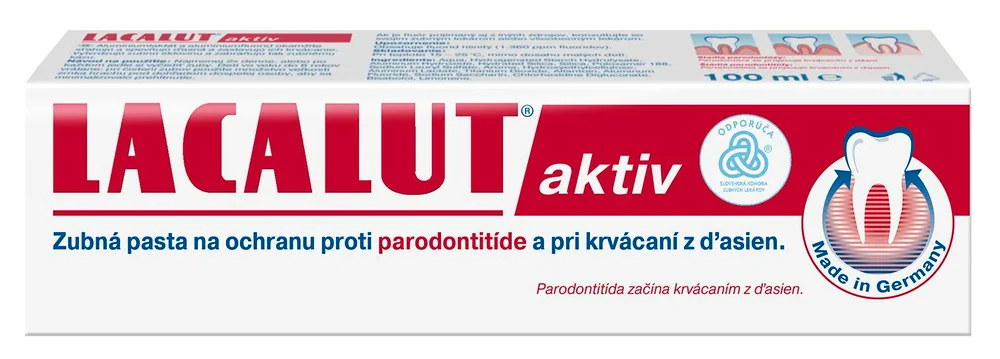 LACALUT aktiv 1×100 ml, zubná pasta