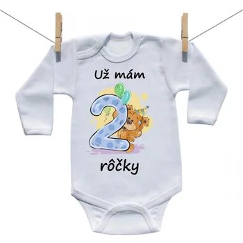 Boodyy Body s dlhým rukávom Už mám 2 rôčky Veľkosť: 50