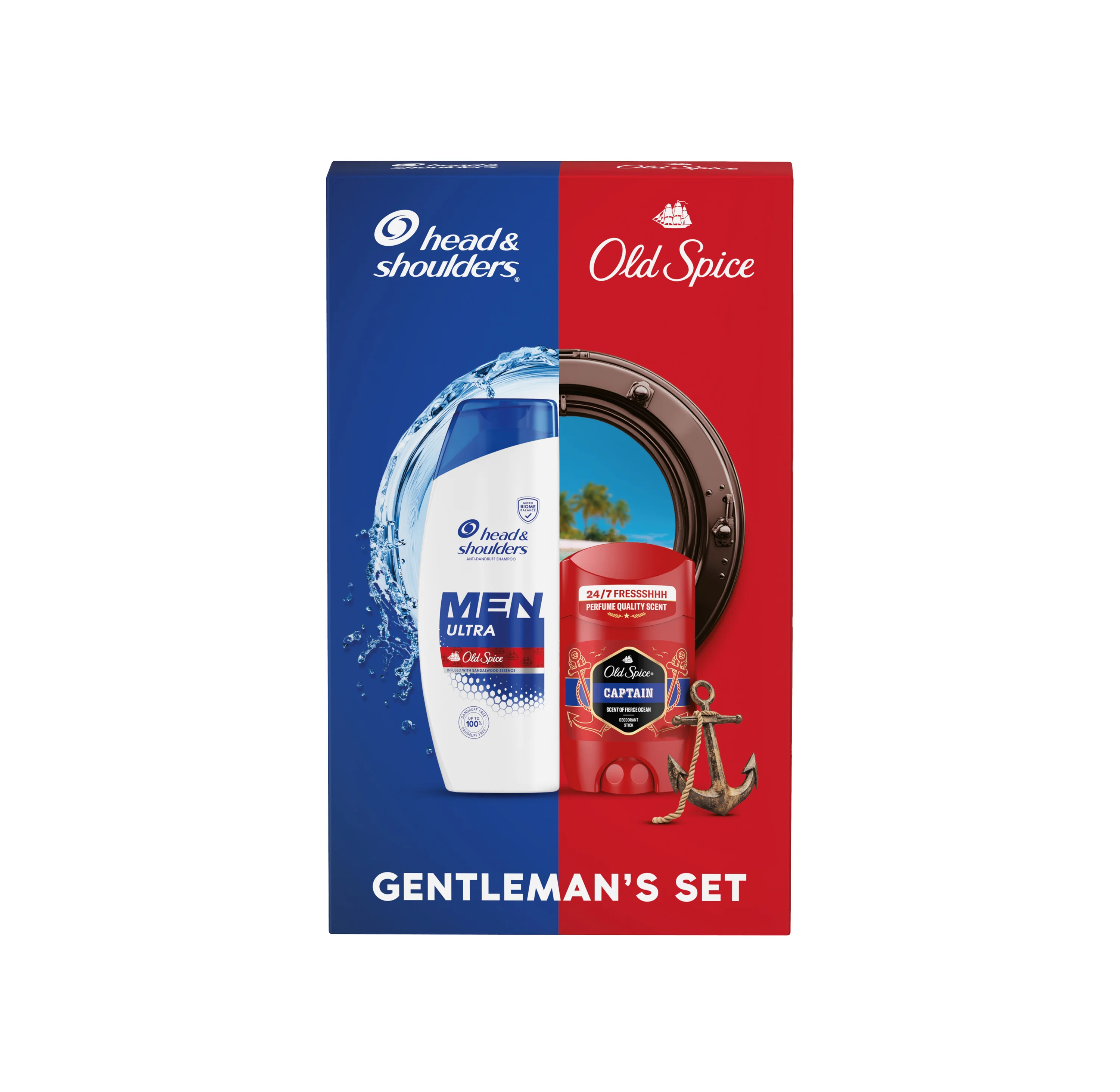 Xmass set Head & Shoulders šampón Ultra Old Spice 330ml + Old Spice Captain tuhý dezodorant 50ml 1 set