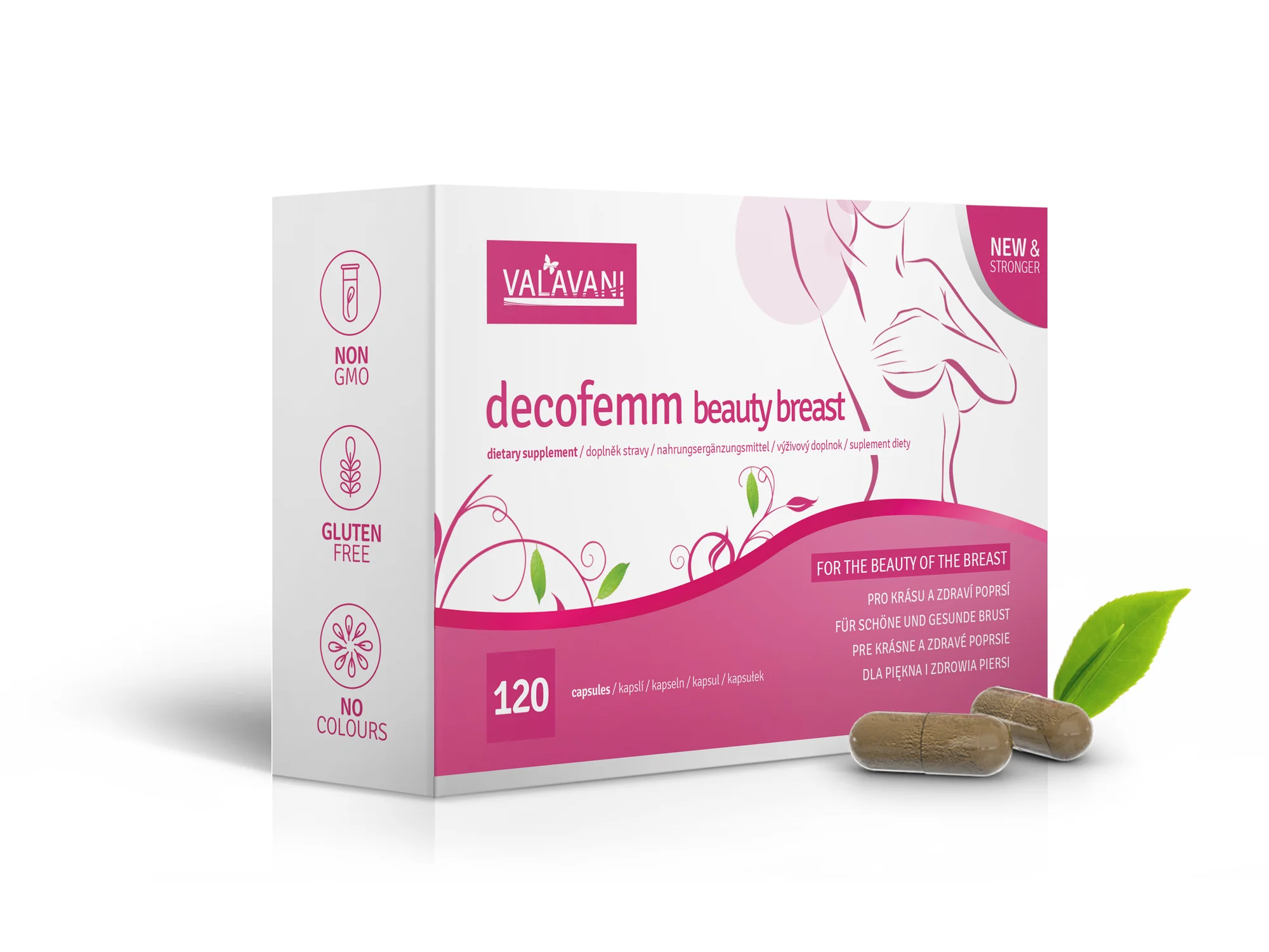 DecoFemm Beauty Breast 120 kapsúl na zväčšenie pŕs