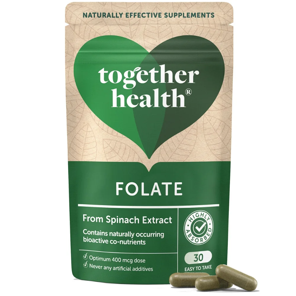 Together Health - Folát zo špenátu 400 mcg, 30 kapsúl
