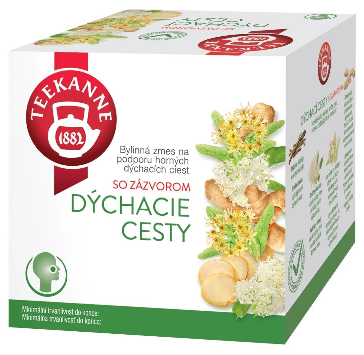 TEEKANNE BČ HRDLO A DÝCHACIE CESTY so zázvorom 10×2 g, bylinný čaj