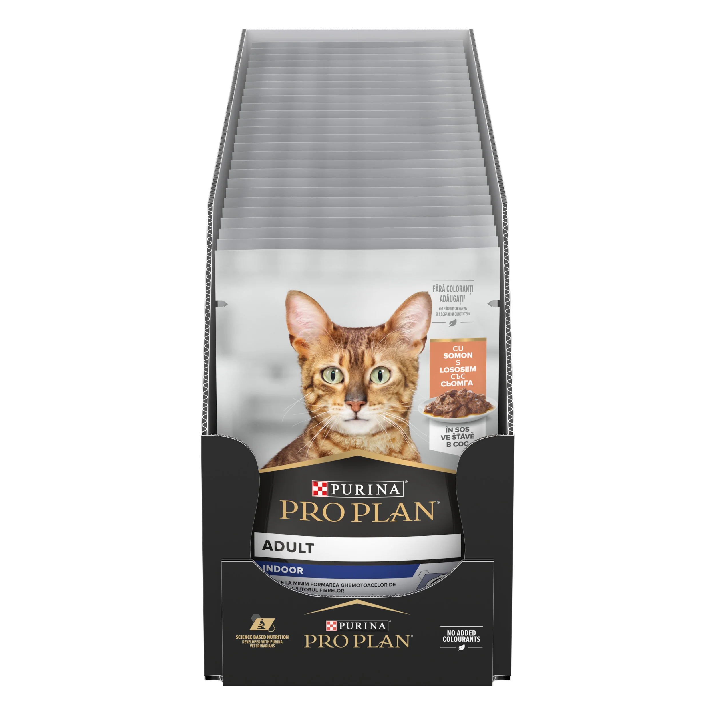 PRO PLAN Indoor kapsičky pre mačky losos v šťave 85 g