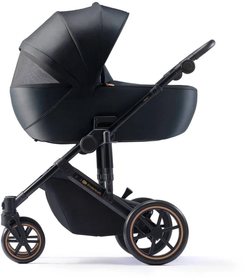 KINDERKRAFT SELECT Kočík kombinovaný 3v1 Prime 2 Venezian Black, Premium 1×1 ks, kočík