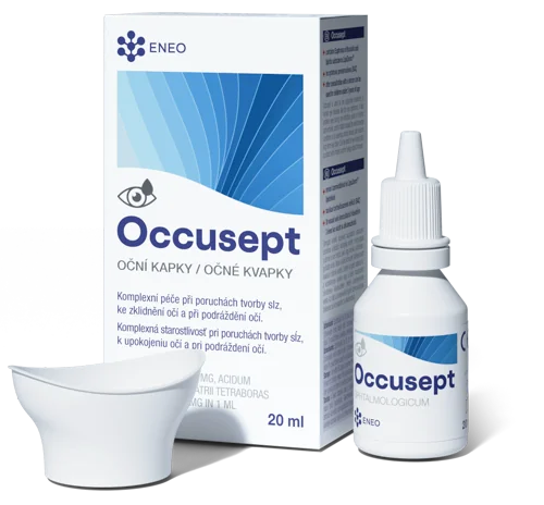 ENEO Occusept očné kvapky s vaničkou 1×20 ml, očné kvapky