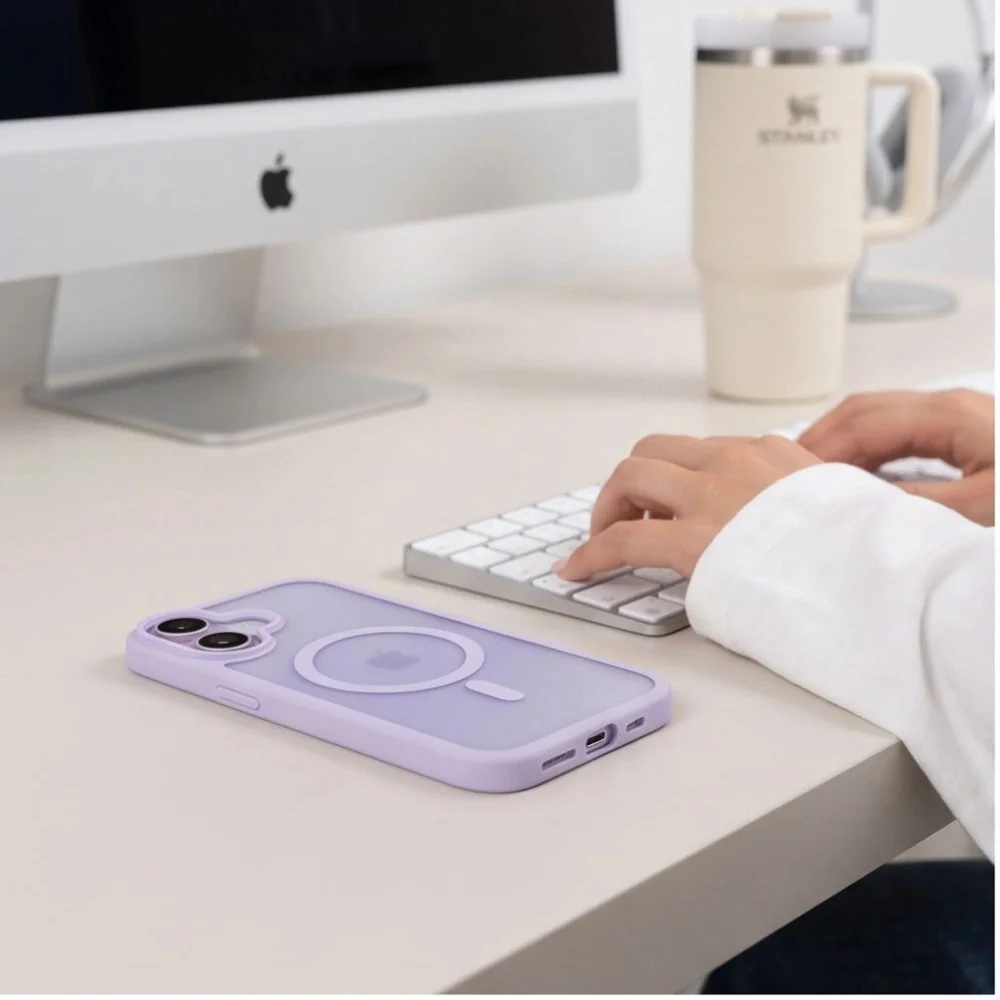 Tech-Protect BasicMag MagSafe kryt na iPhone 17, levander
