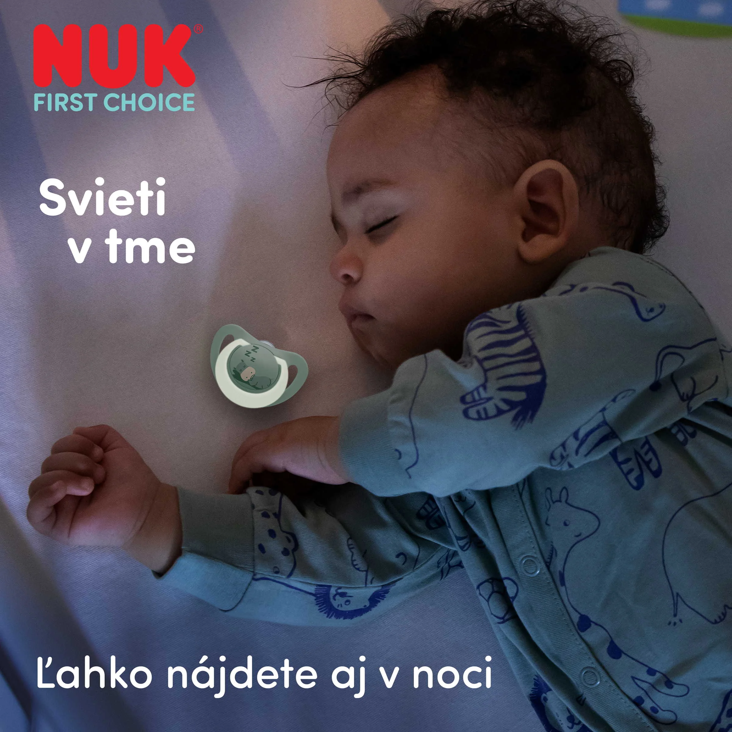 NUK cumlík First Choice Night BUNNY/SHEEP 0-6m 2 ks