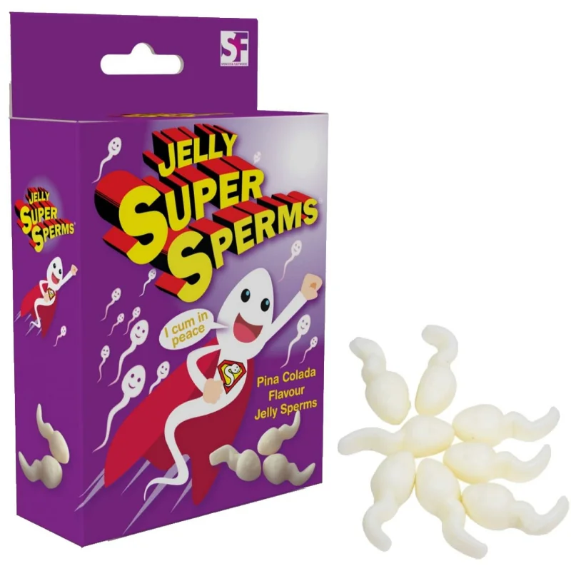 Bonbóny v tvare spermie Jelly Sperms
