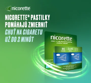 Nicorette® Mint lisované pastilky 4 mg 2×40 ks, lisované pastilky