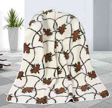 Deka Vlna Europ. Merino 9100/528 155x200 javor 1×1 ks, bavlnená deka
