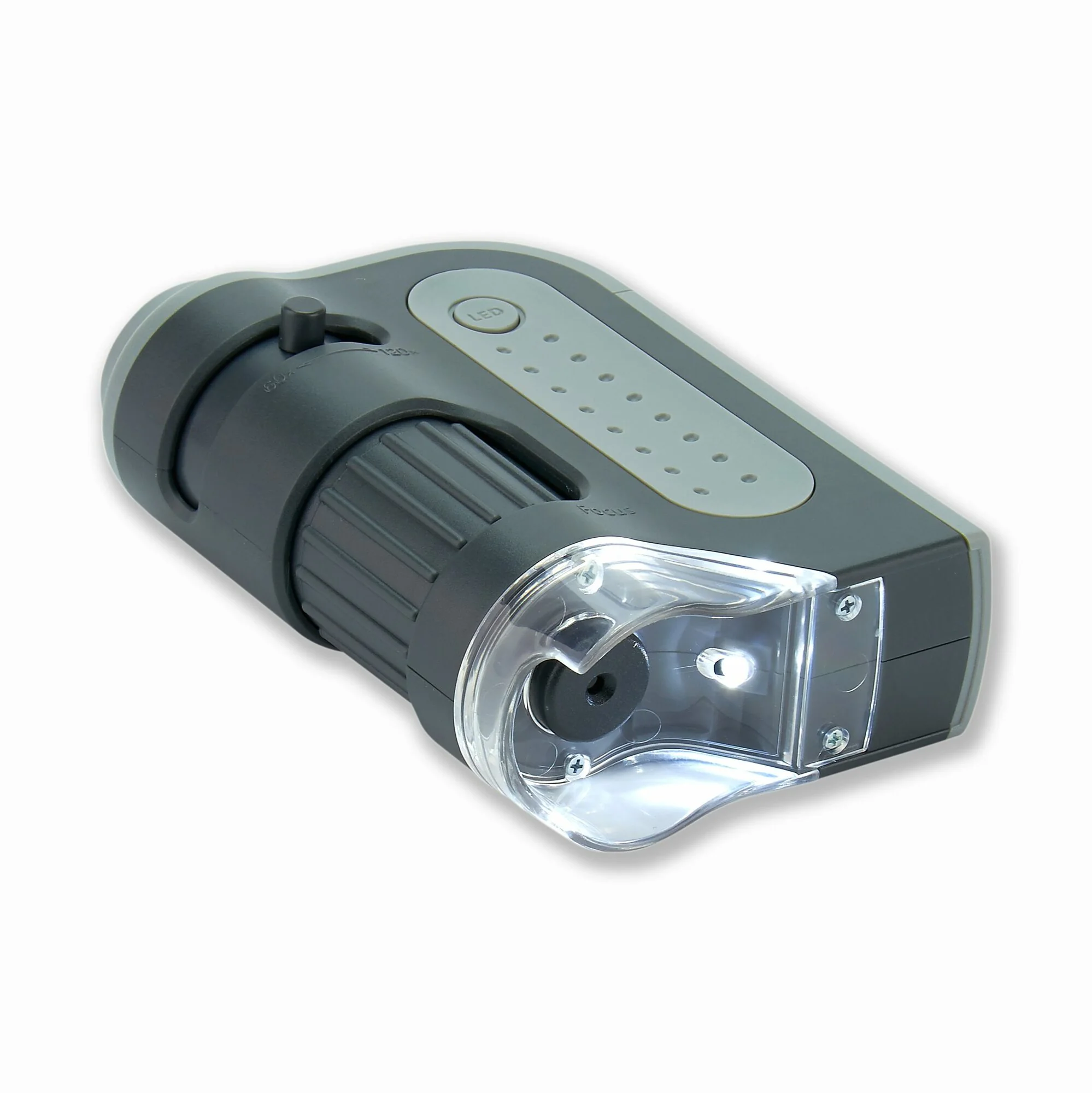 Carson MM-300 MicroBrite vreckový mikroskop 60x-120x, LED svetlo 