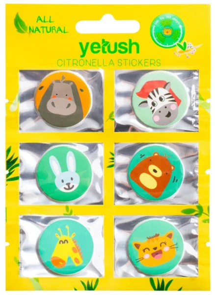 YETUSH CITRONELLA NALEPKY CITRONELOU 6KS 1×6 ks, nálepky proti komárom