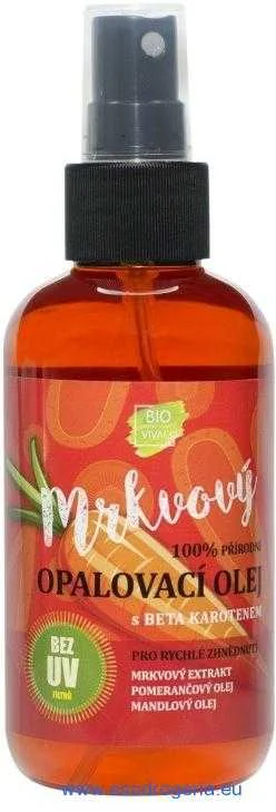SUN MRKVOVÝ OLEJ bez UV filtra s betakaroténom 1×150 ml, opaľovací olej